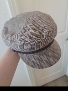 Brixton Quilted Navy Lined Cap with Crest